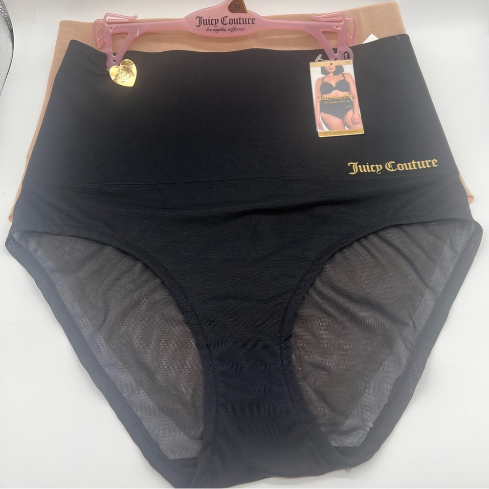 Juicy Couture Mesh Shaping Briefs -Size 3X